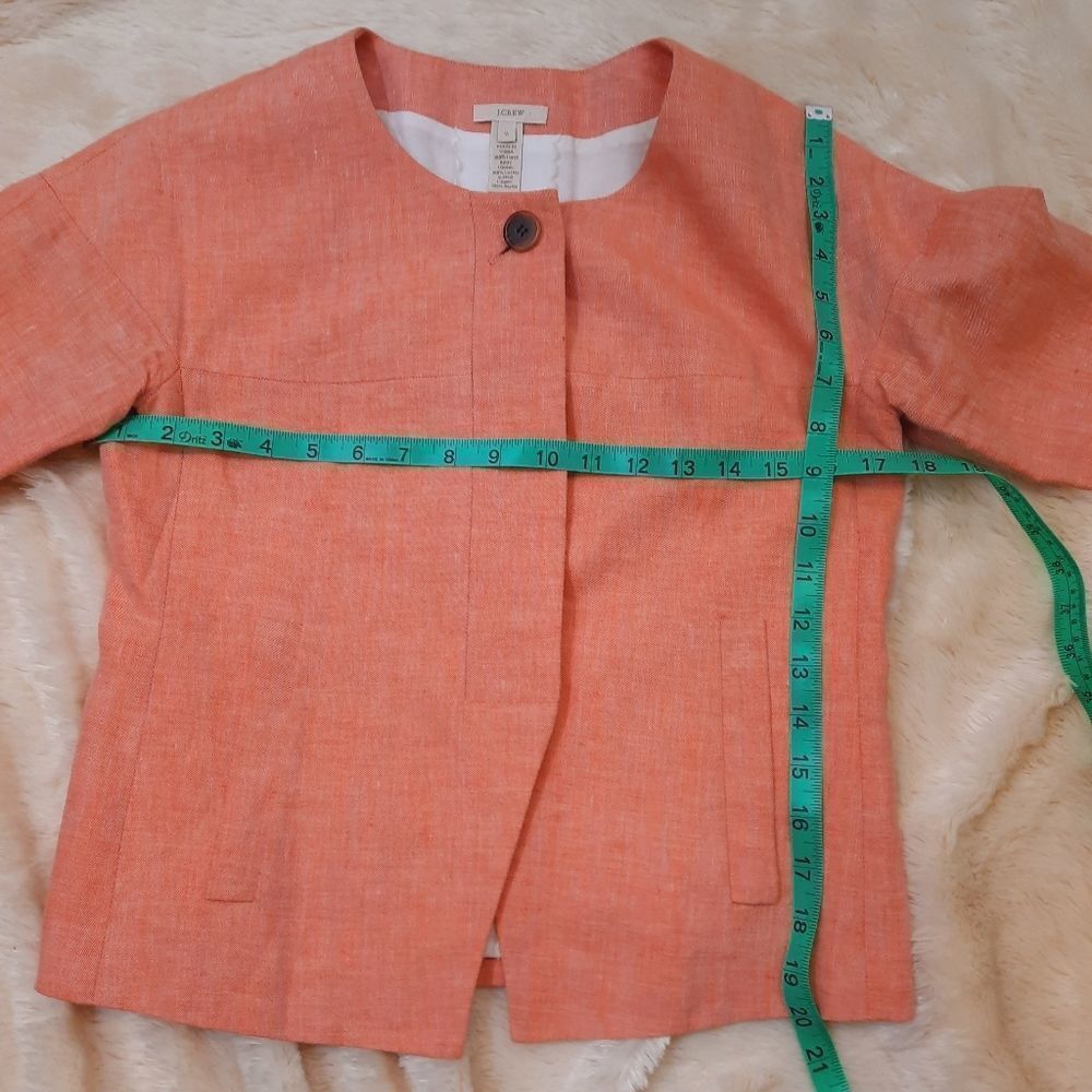 J CREW Linen Jacket  - Picture 3 of 12